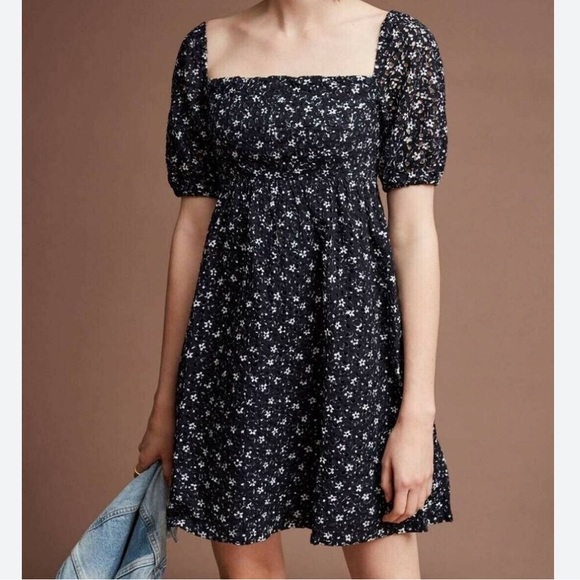 Anthropologie Maeve Lillianne Eyelet Dress Size 4 - Picture 2 of 11